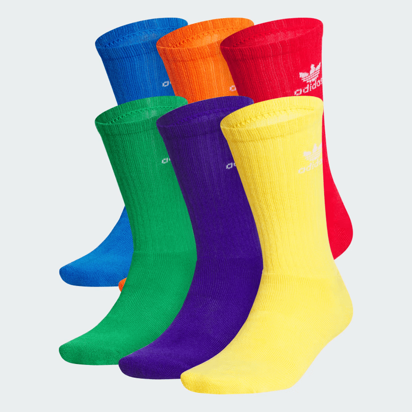 adidas Originals Trefoil Crew Socks 6-Pack