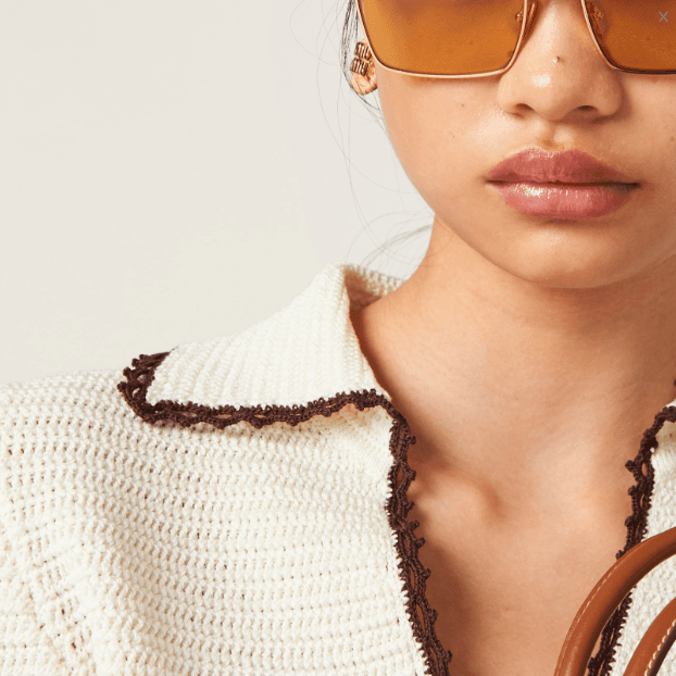 Miu Miu Polo Shirt Beige