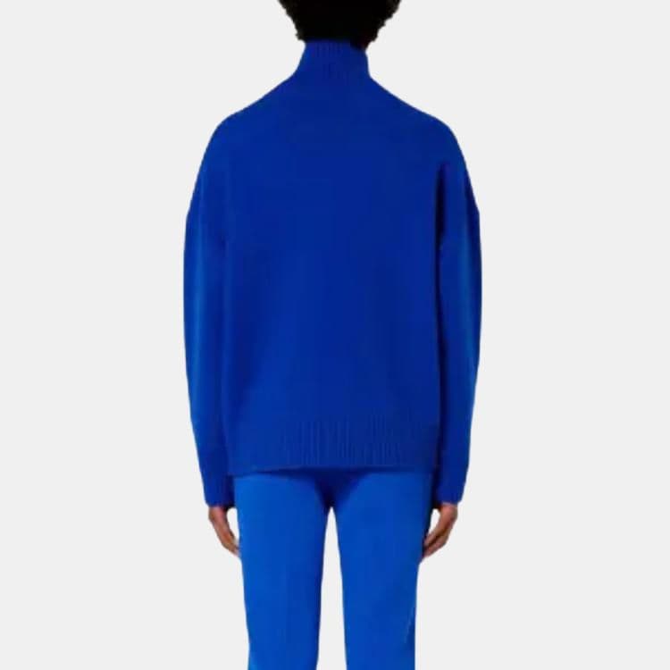 AMIPARIS FW21 Logo Knit Wool Sweater Blue