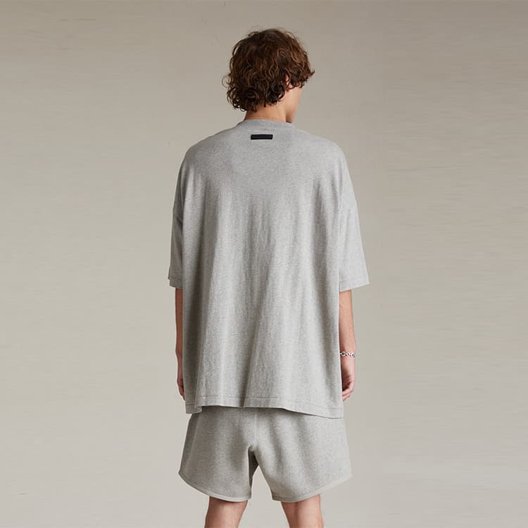 Fear of God Essentials SS24 Crewneck T-Shirt Dark Heather Oatmeal