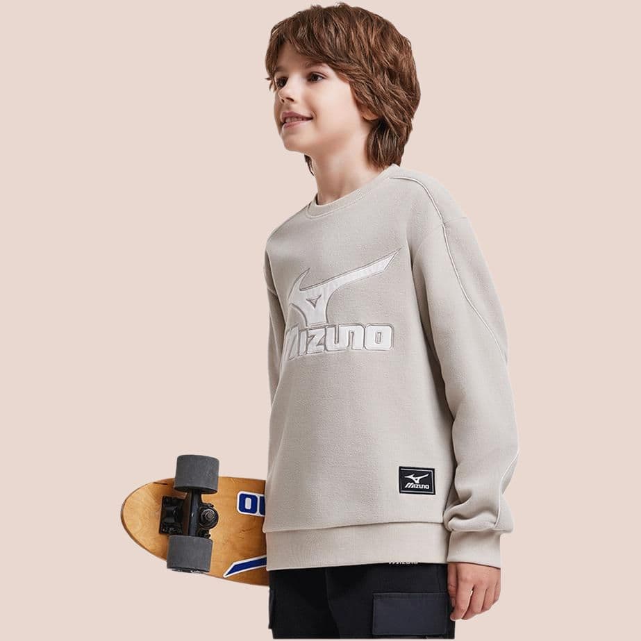 Mizuno Logo Crewneck Sweatshirt Kids