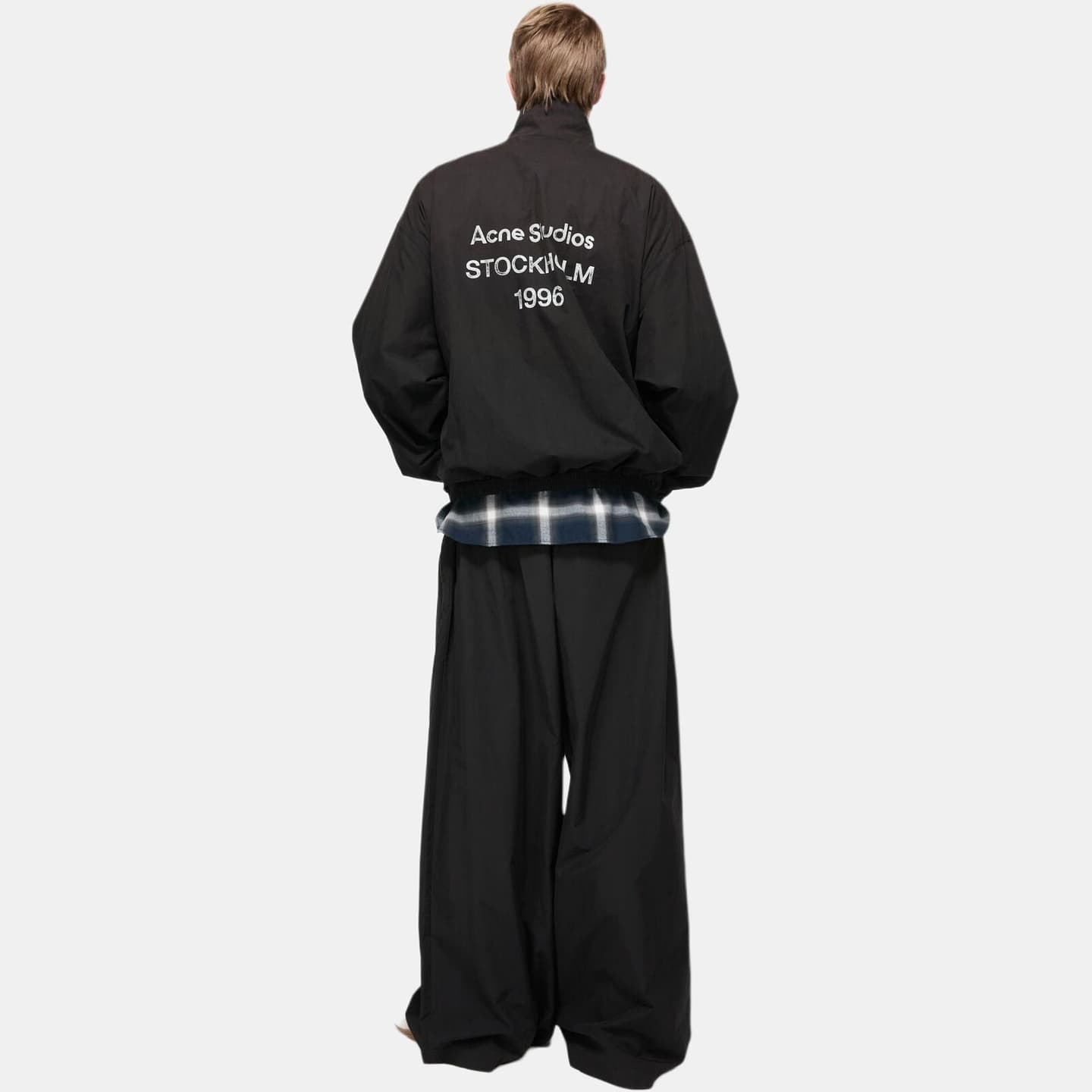 Acne Studios FW25 Logo Zip Back Letter Print Jacket