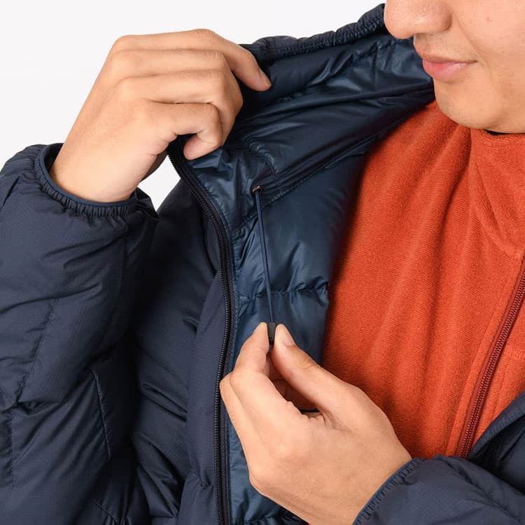 MONTBELL Letter Print Hoodie Down Jacket
