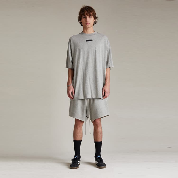 Fear of God Essentials SS24 Crewneck T-Shirt Dark Heather Oatmeal