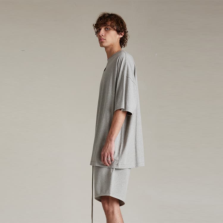 Fear of God Essentials SS24 Crewneck T-Shirt Dark Heather Oatmeal