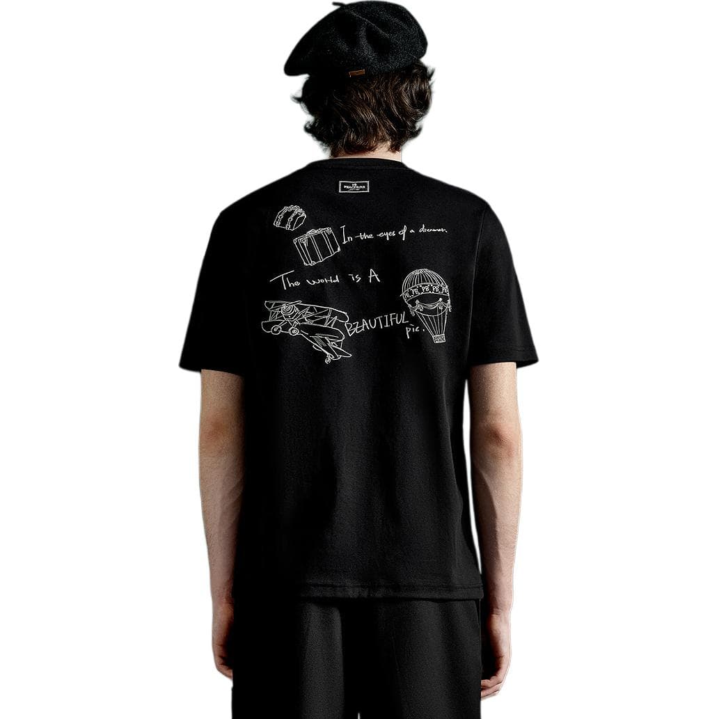 PEACEBIRD MEN Daria Song Tee Black
