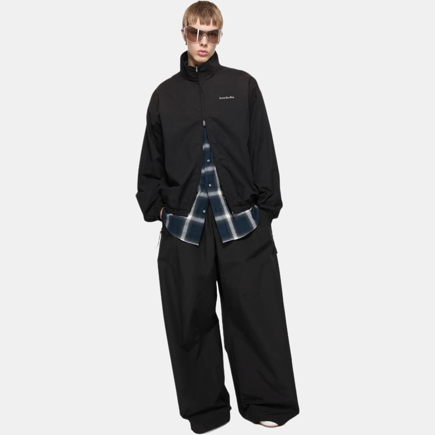 Acne Studios FW25 Logo Zip Back Letter Print Jacket