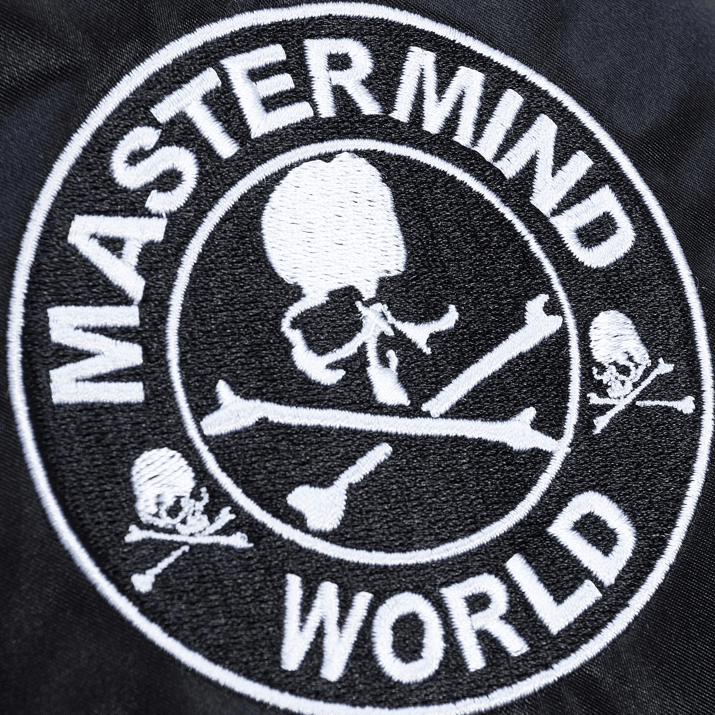 Mitchell & Ness x mastermind V-Neck Baseball Jersey Black