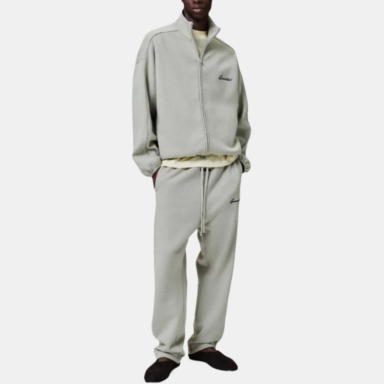 Fear of God Essentials SS25 Modern Fit Fleece Track Jacket ABBEY STONE 25 PRING DROP2