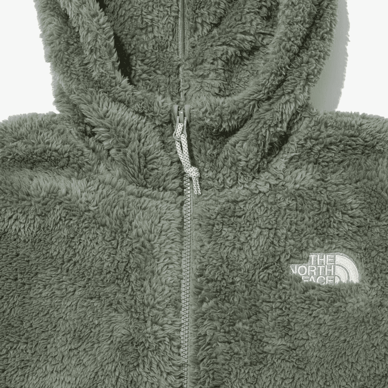 The North Face Logo Fleece Hoodie Olive