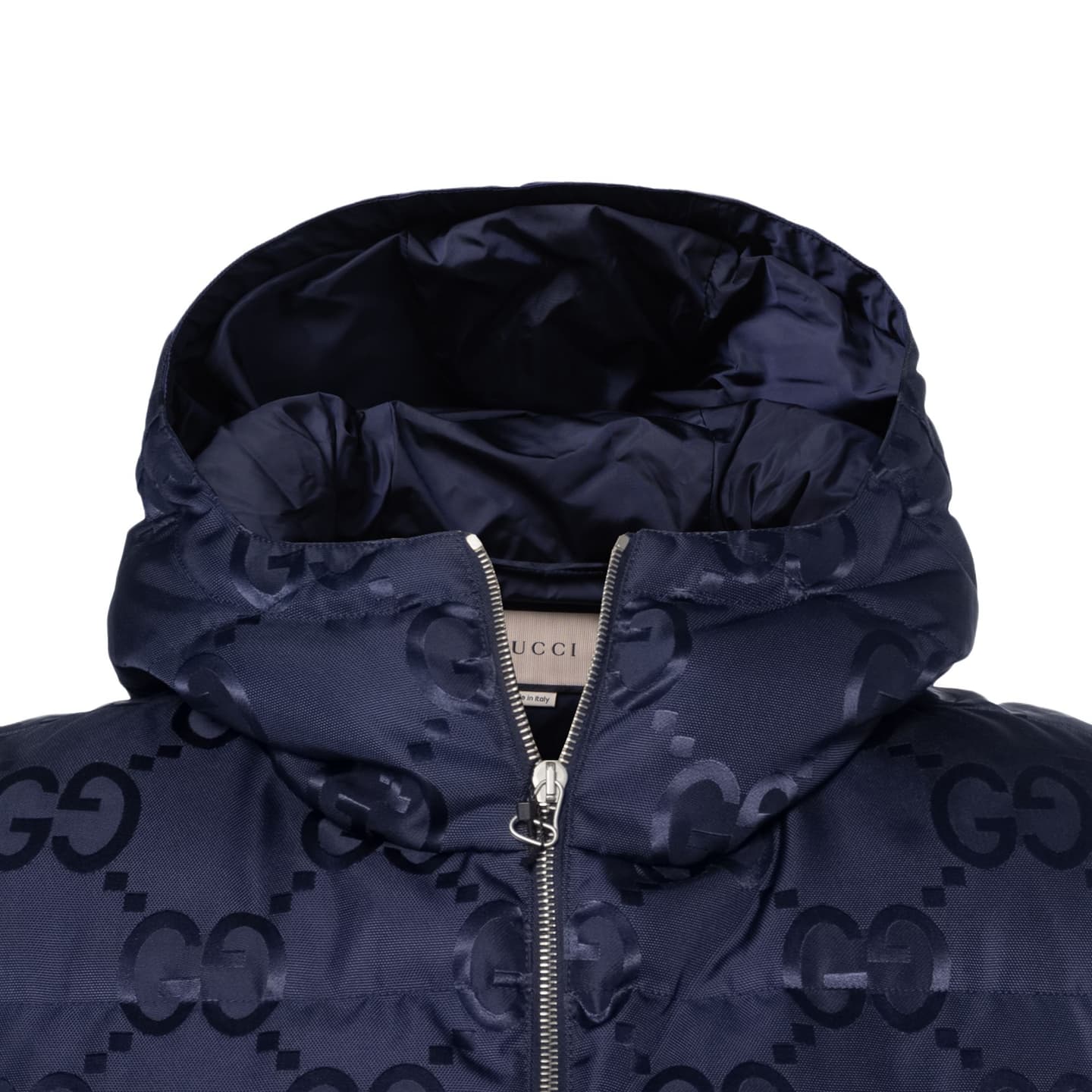 GUCCI Logo Print Sleeveless Vest Navy