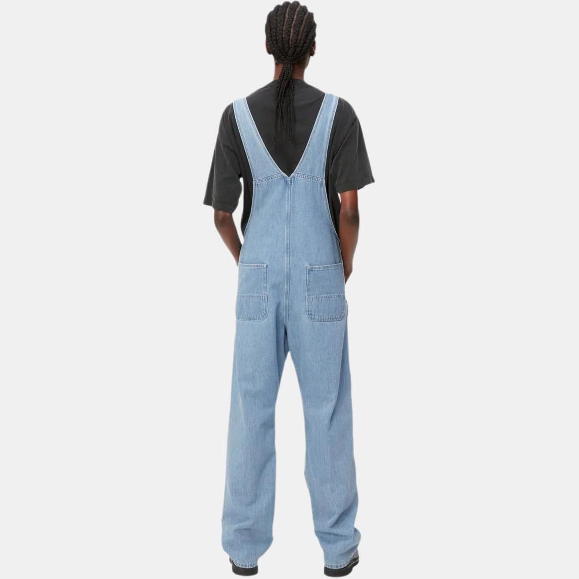 Carhartt WIP Straight Leg Logo Overalls Blue