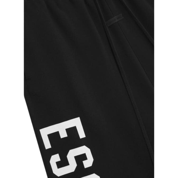 Fear of God Essentials SS25 Lounge Fleece Sweatpant JET BLACK 25 PRING DROP2 Logo