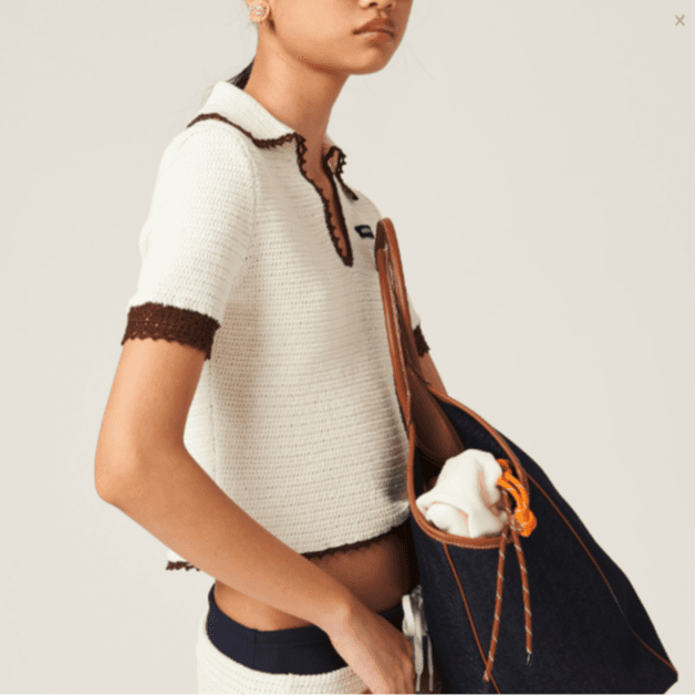 Miu Miu Polo Shirt Beige