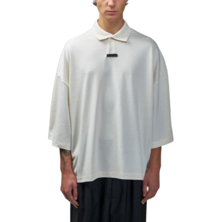 Fear of God Essentials Pique Polo Ivory