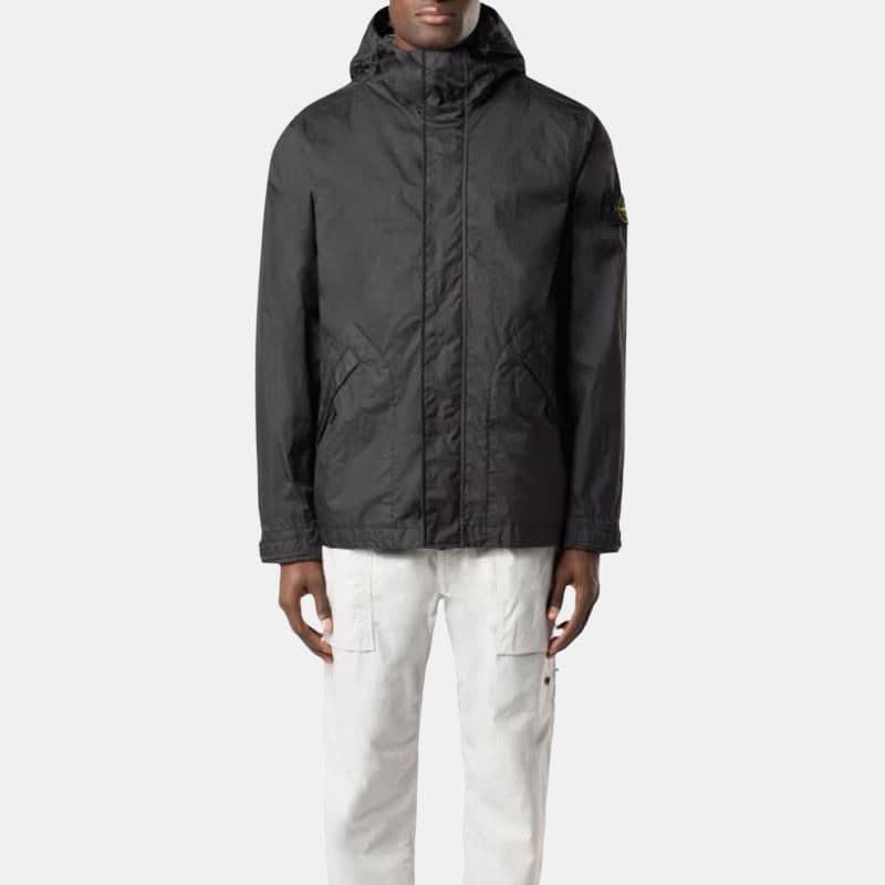 Stone Island Hoodie Jacket Black
