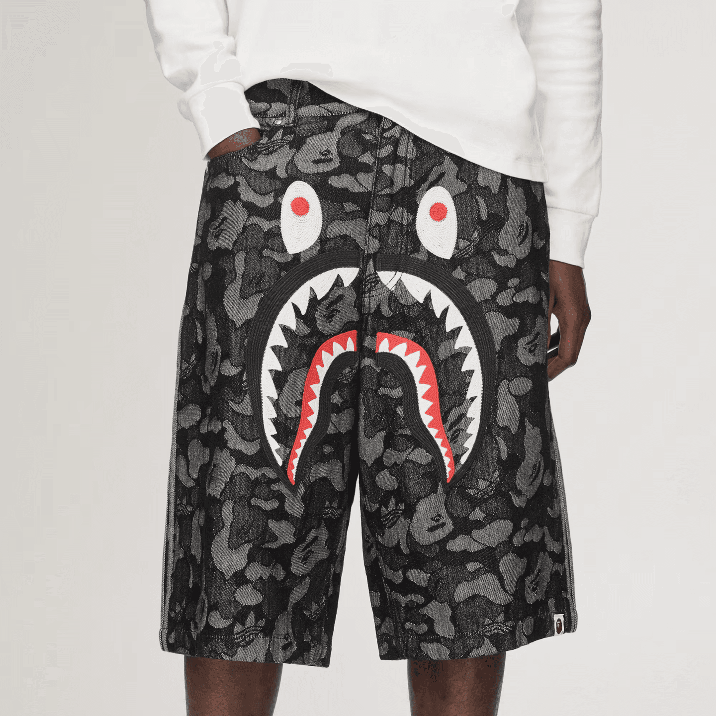 adidas originals BAPE SHARK DENIM JORTS