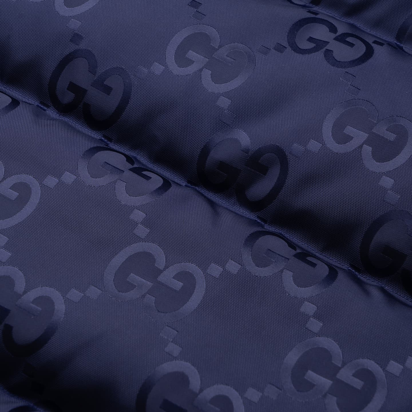 GUCCI Logo Print Sleeveless Vest Navy