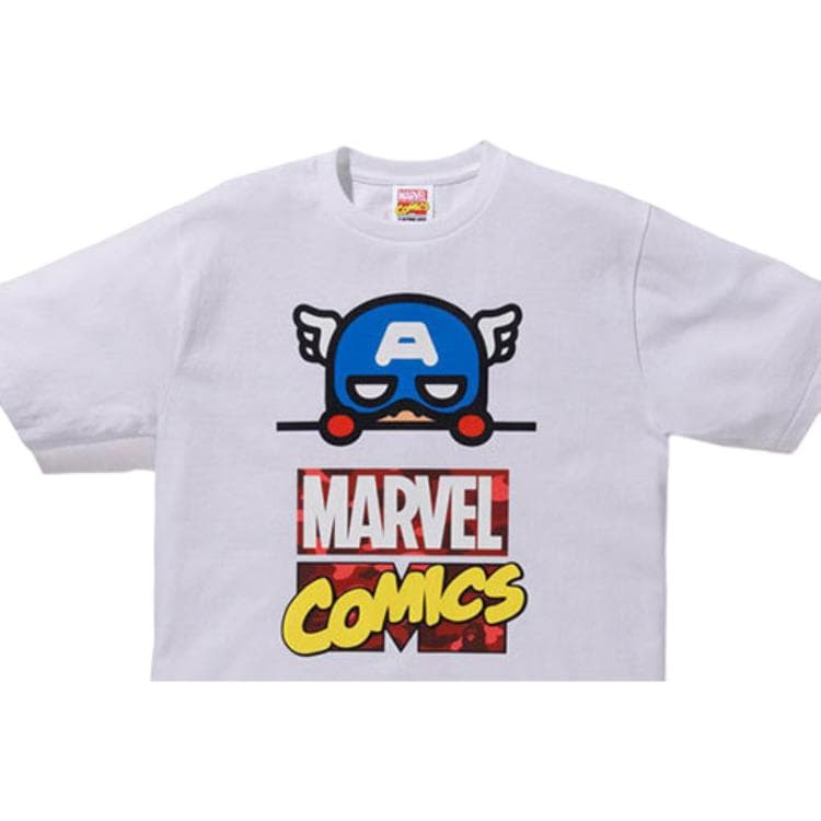 BAPE x Marvel Captain Tee White