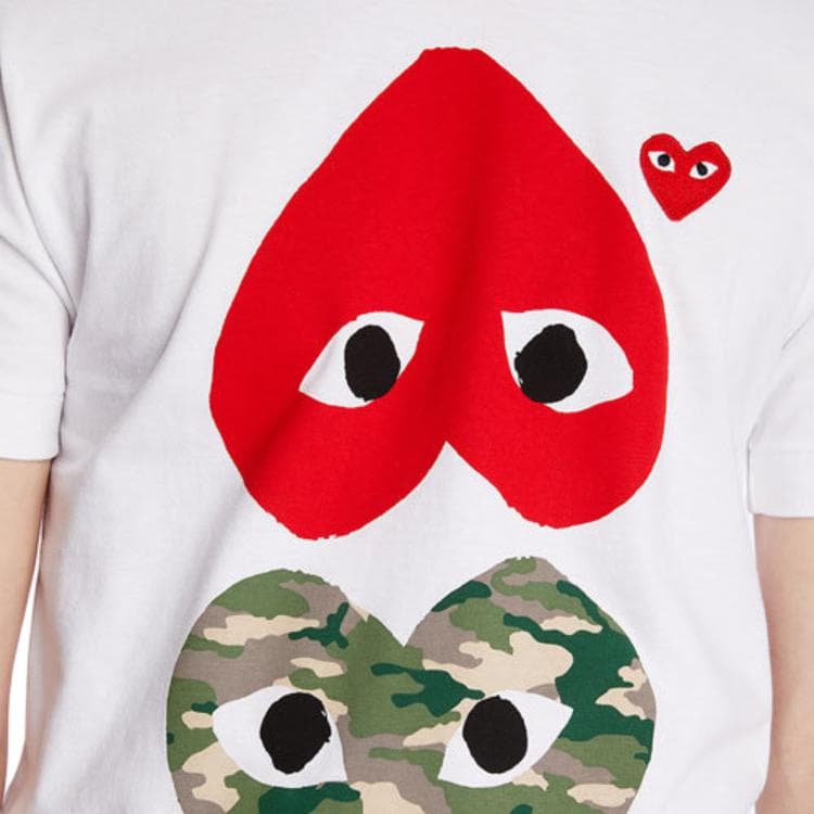 CDG Play Camouflage T-Shirt
