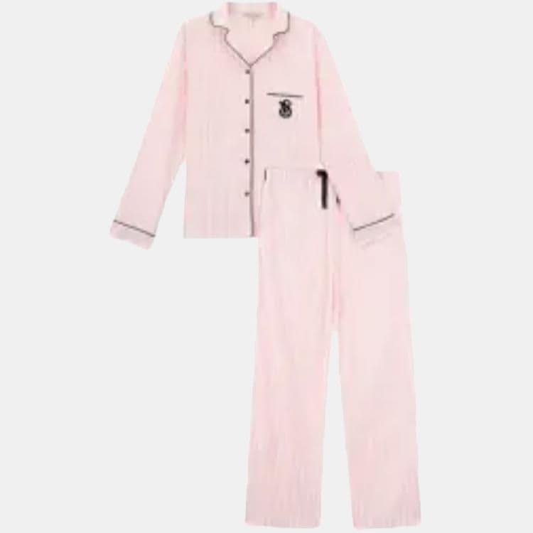Victoria's Secret The Mix Pajama Set Pink Stripe