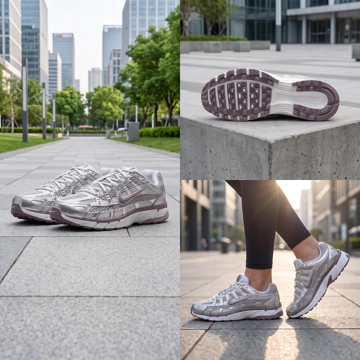 Nike P-6000 Silver White