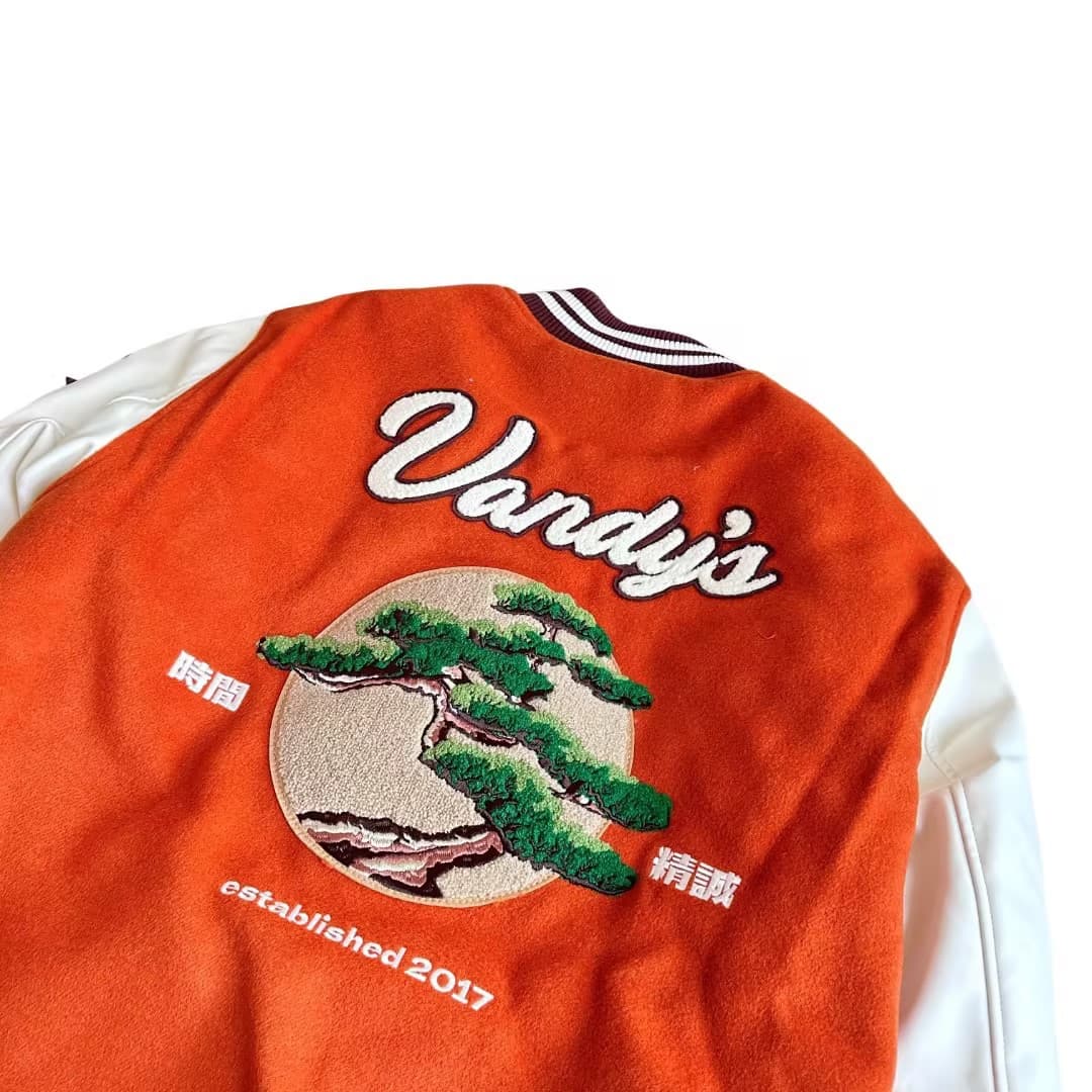 Vandy The Pink Baseball Jacket Orange