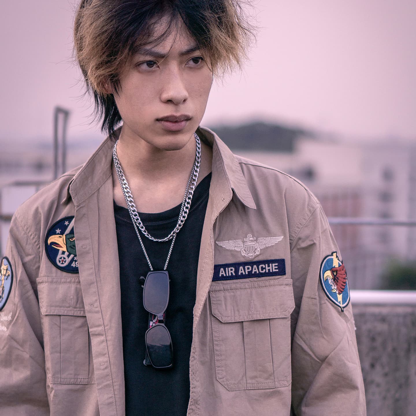 VIP Embroidered Badge Long Sleeve Shirt