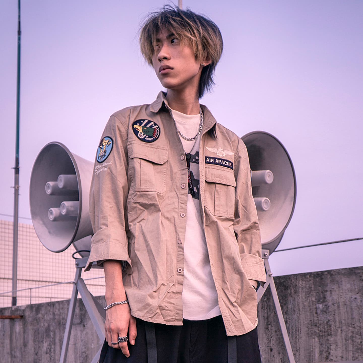 VIP Embroidered Badge Long Sleeve Shirt