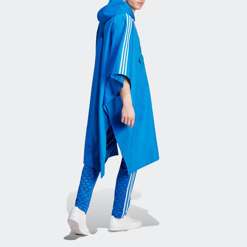 adidas Originals Adicolor 70s Monogram Poncho Bright Blue