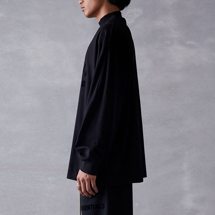 Fear of God Essentials The Black Collection SS23 Ls Tee Jet Black