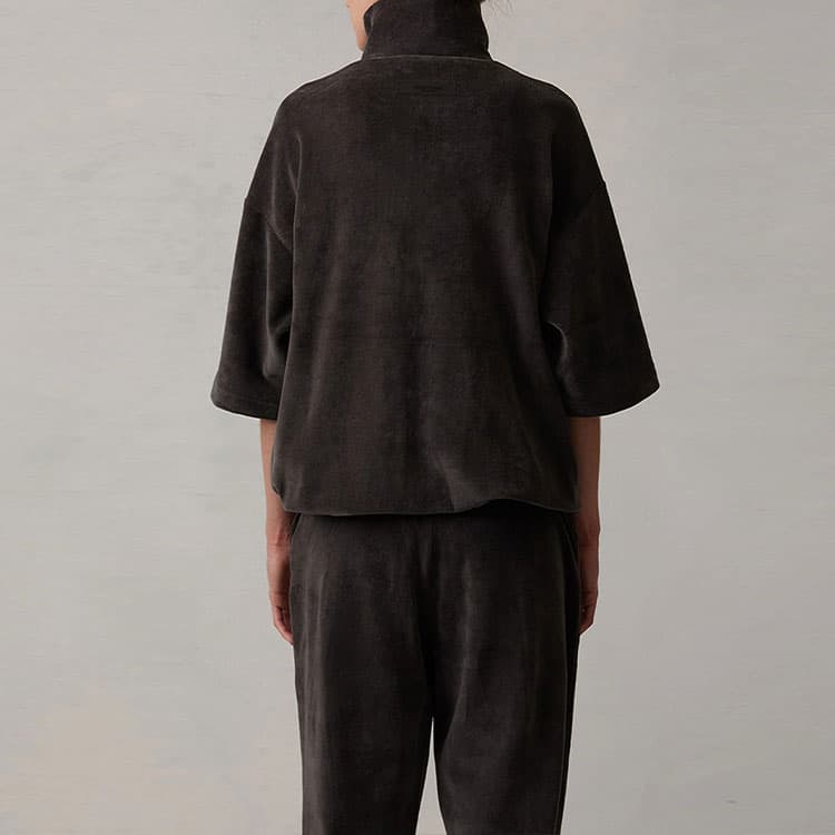 Fear of God Essentials SS22 Women's Velour mockneck Iron