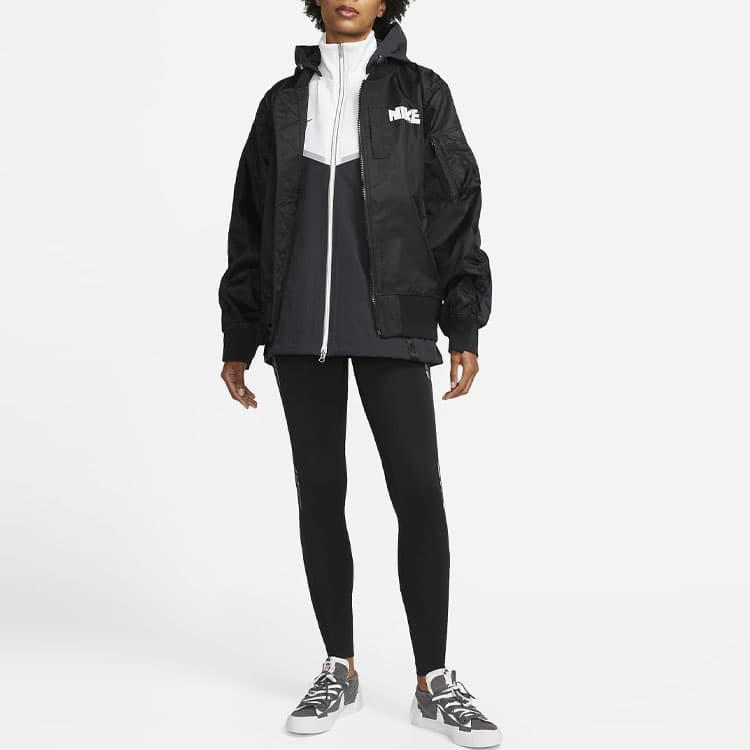 Nike x Sacai Dual-Layer Jacket Black