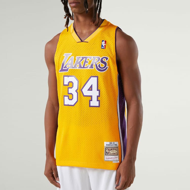 Mitchell & Ness Shaquille O'Neal 34 Lakers Jersey