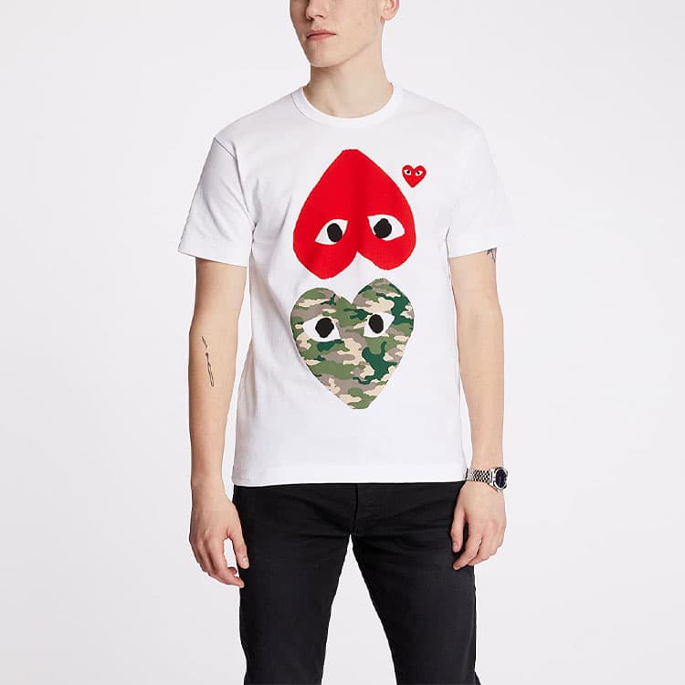 CDG Play Camouflage T-Shirt