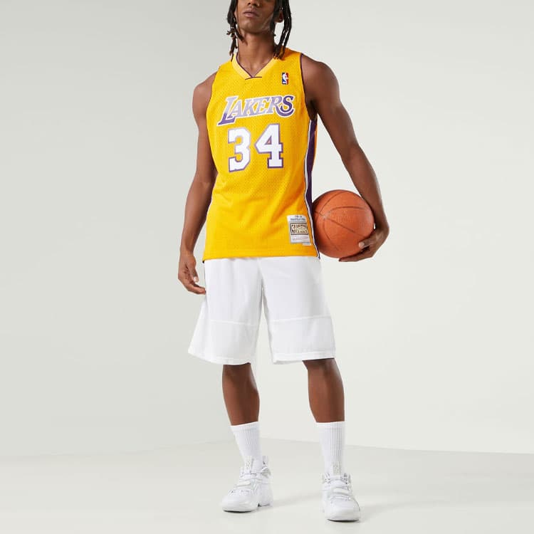 Mitchell & Ness Shaquille O'Neal 34 Lakers Jersey