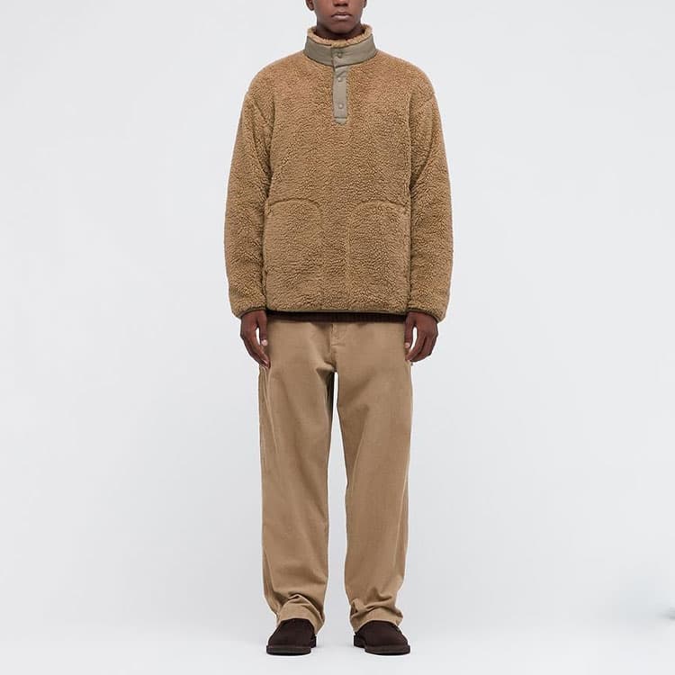 UNIQLO x White Mountaineering Fleece Pullover Light Brown