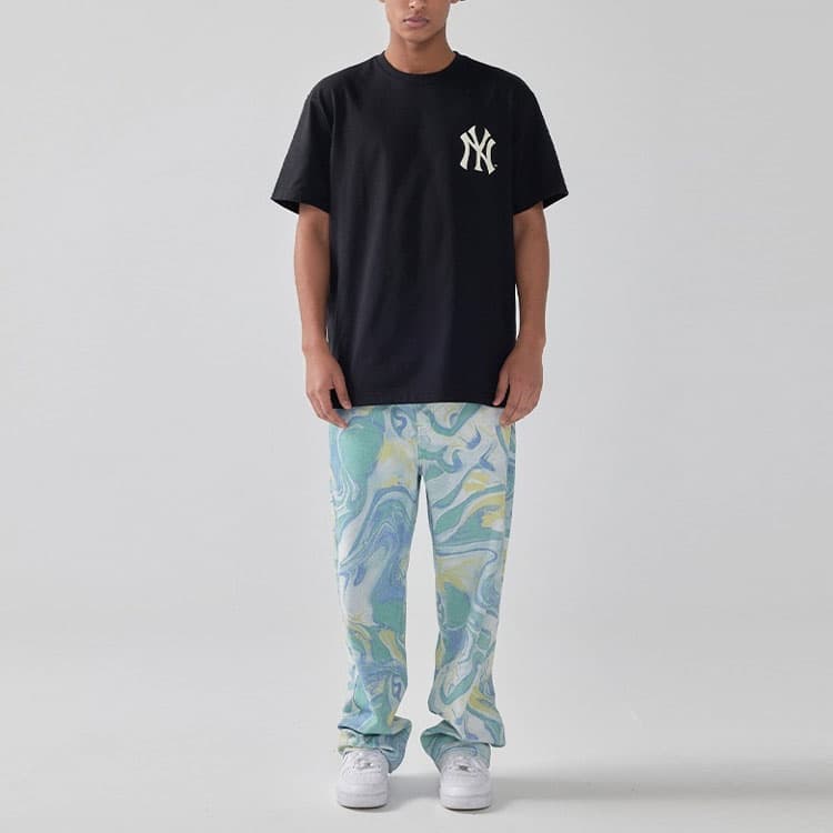 New Era MLB Yankees Crewneck Tee Black