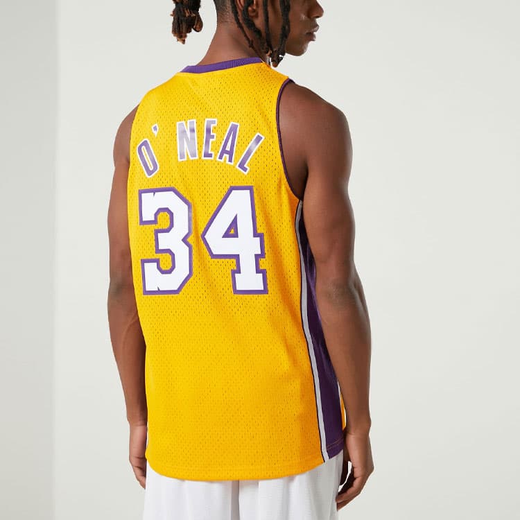 Mitchell & Ness Shaquille O'Neal 34 Lakers Jersey
