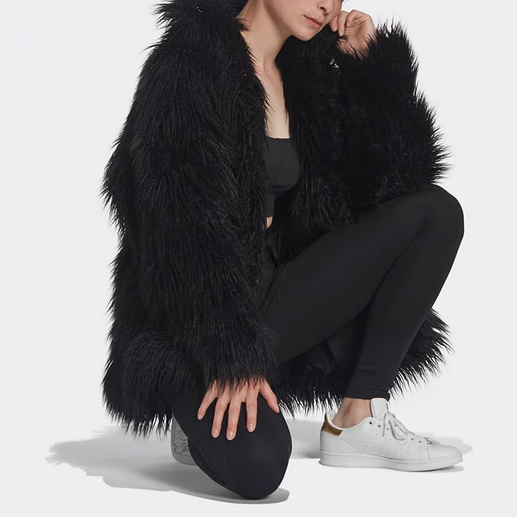 adidas Originals Fur Jacket Black