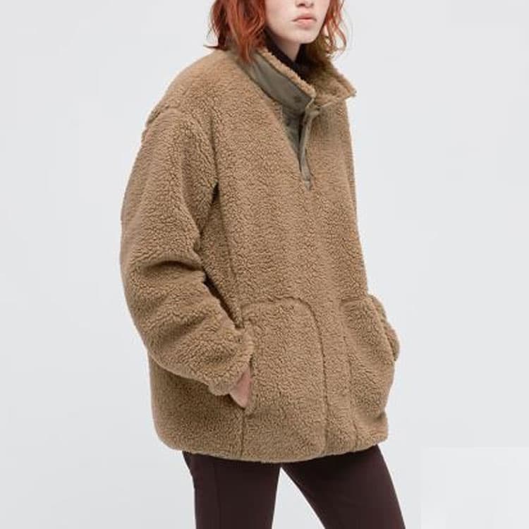 UNIQLO x White Mountaineering Fleece Pullover Light Brown