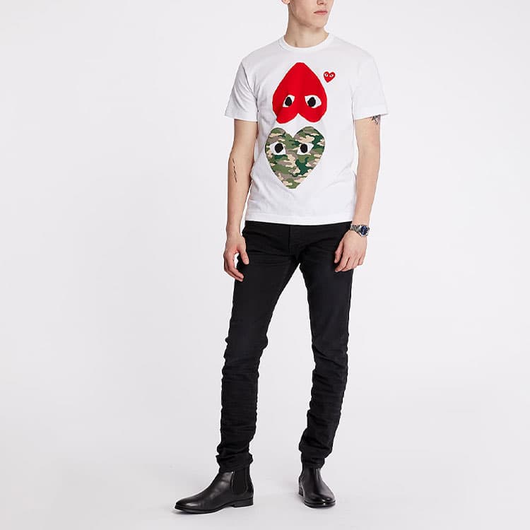 CDG Play Camouflage T-Shirt