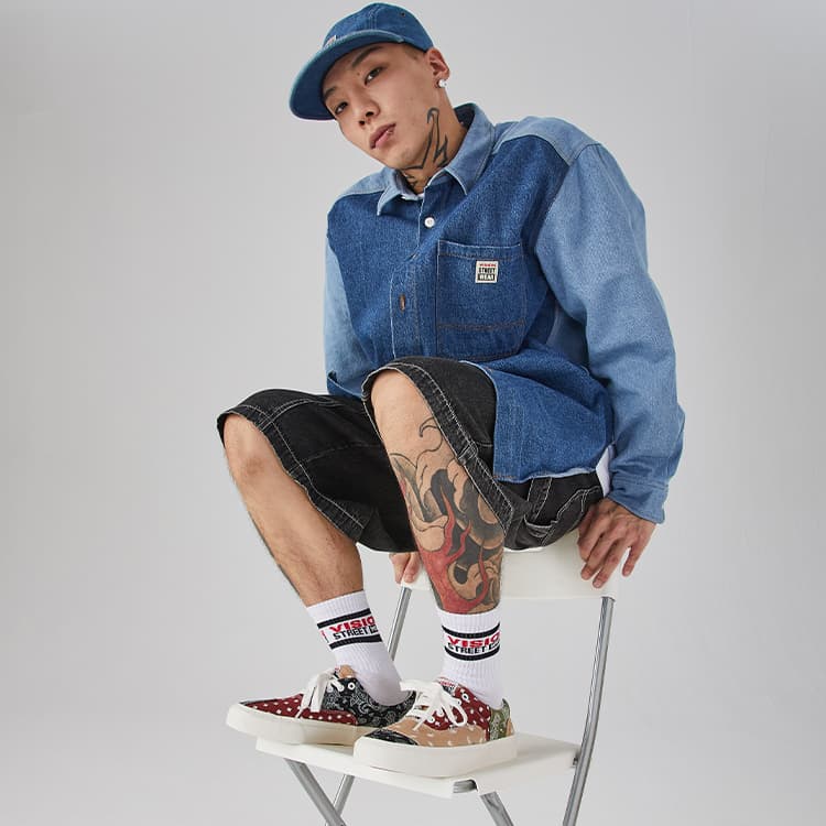 Vision Street Wear Low Top Patchwork Sneakers