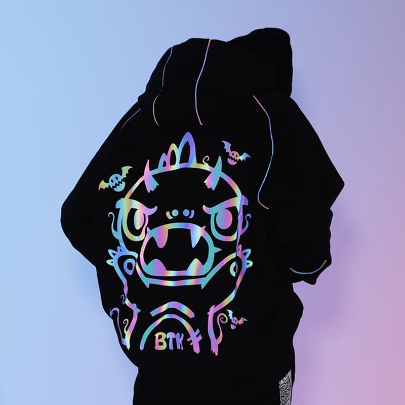 BTK Reflective Demon Monster Hoodie