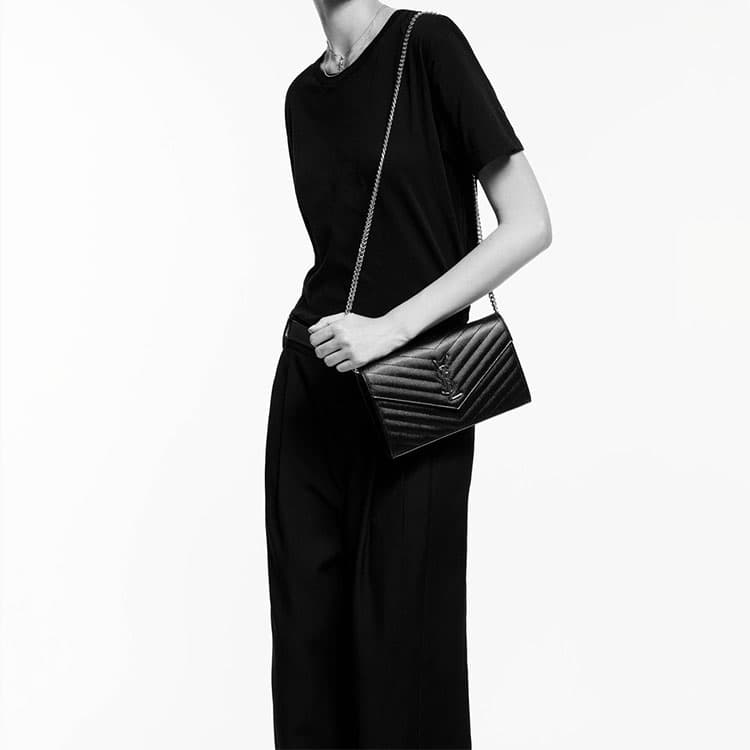 Saint Laurent Cassandre Black