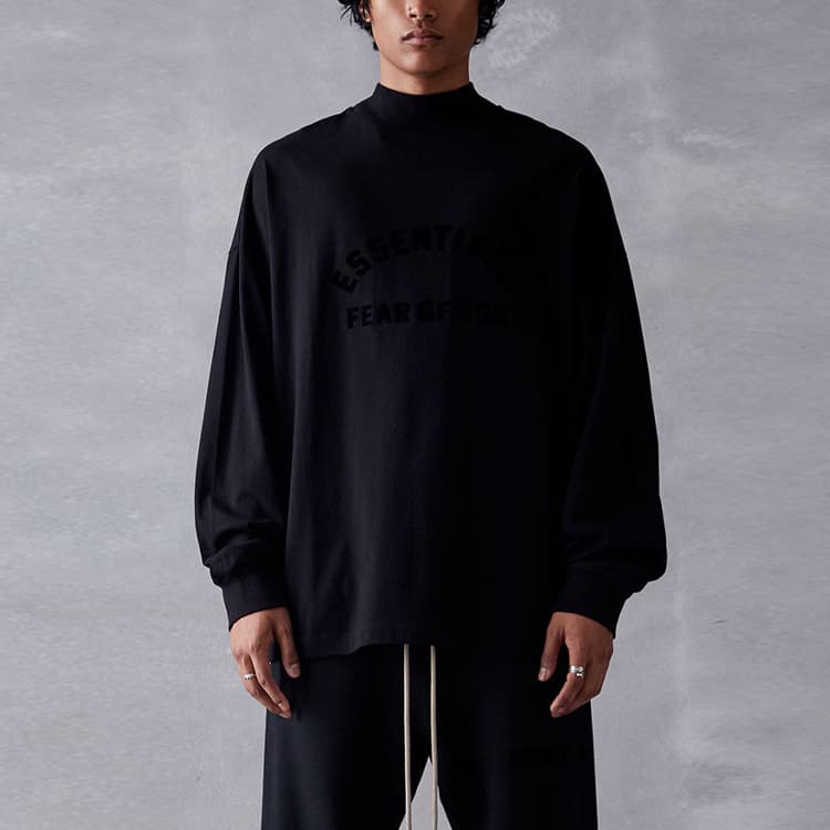 Fear of God Essentials The Black Collection SS23 Ls Tee Jet Black