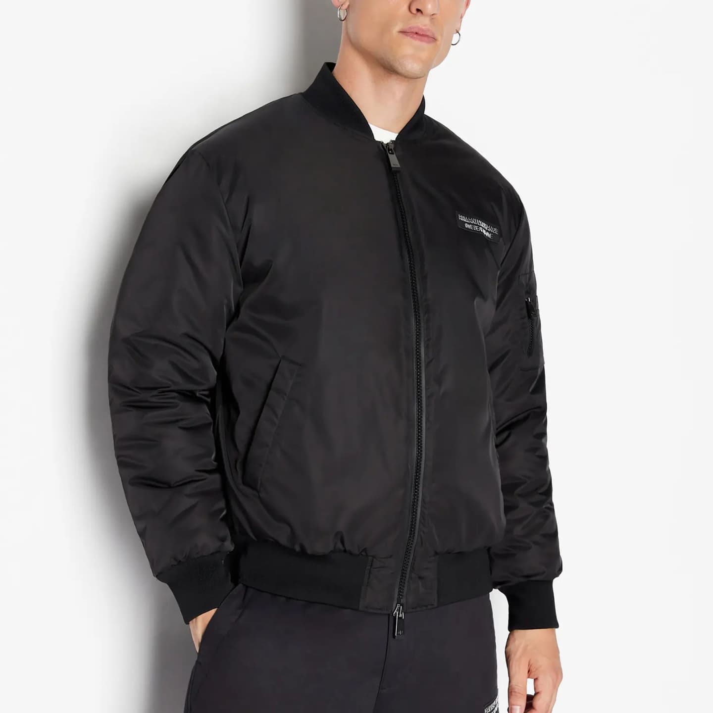 Armani Exchange FW23 Black Cotton Jacket