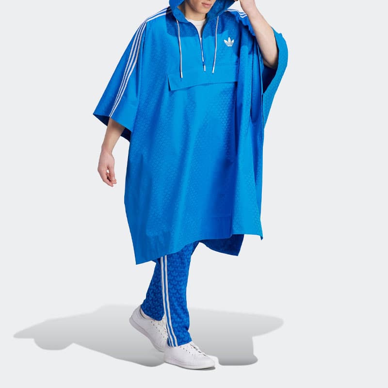 adidas Originals Adicolor 70s Monogram Poncho Bright Blue