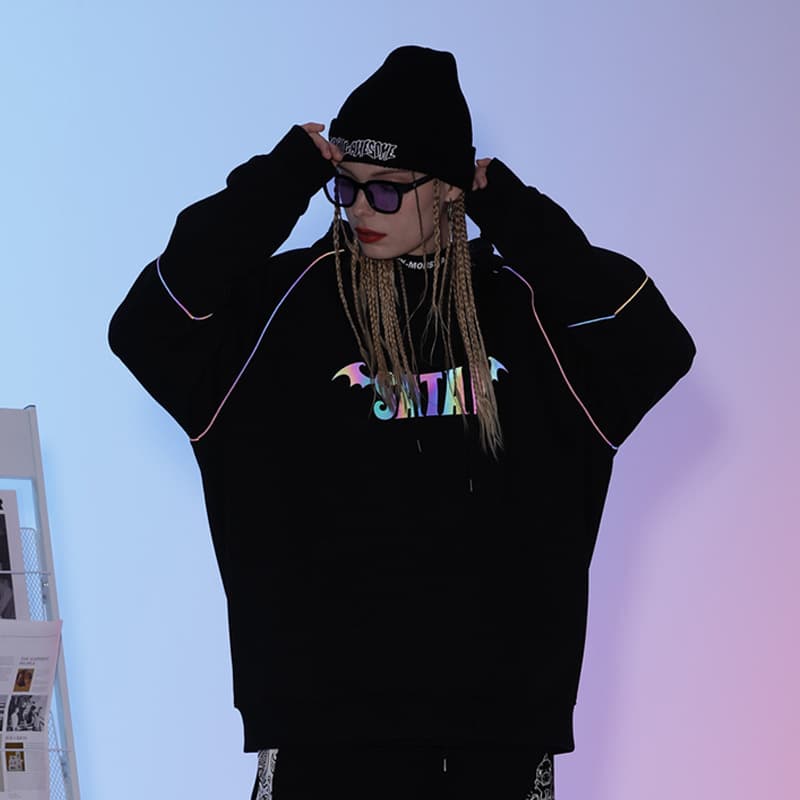 BTK Reflective Demon Monster Hoodie