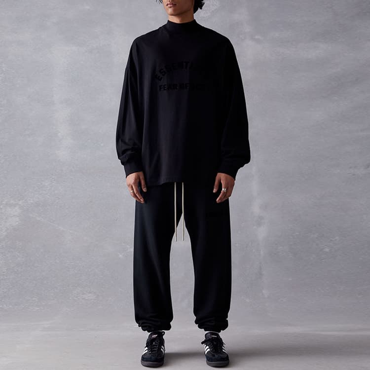 Fear of God Essentials The Black Collection SS23 Ls Tee Jet Black